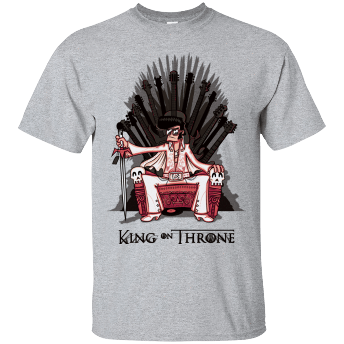 T-Shirts Sport Grey / Small King on Throne T-Shirt