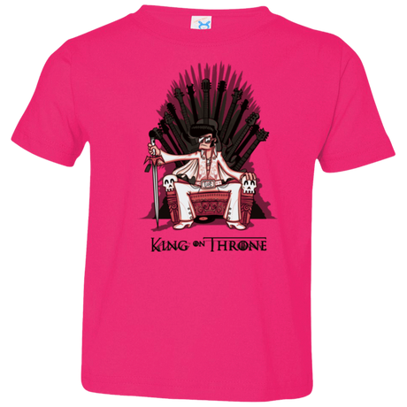 T-Shirts Hot Pink / 2T King on Throne Toddler Premium T-Shirt