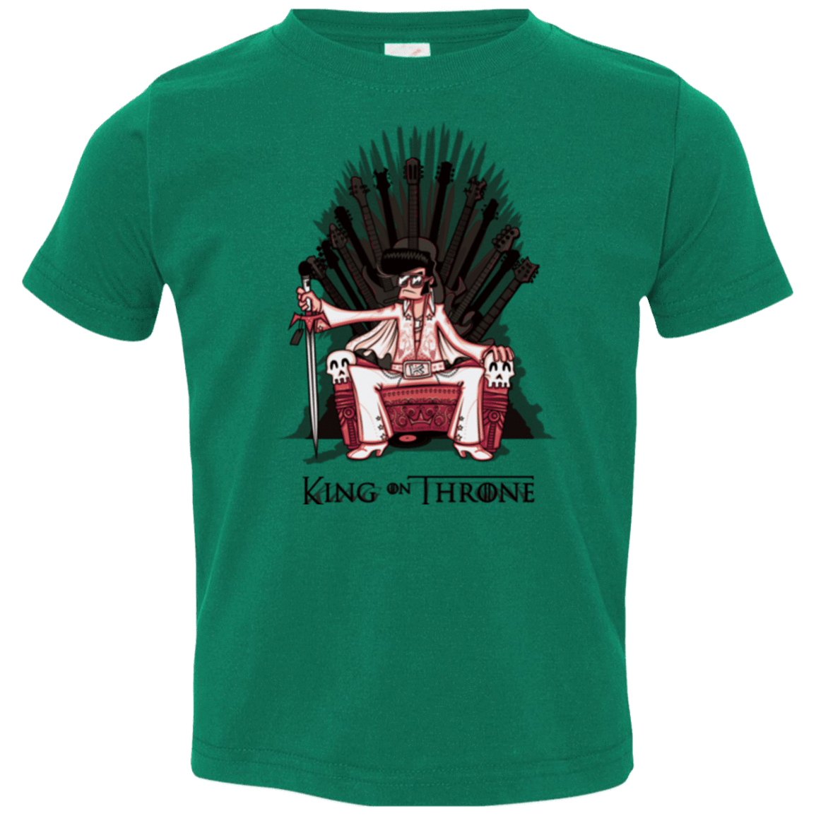 T-Shirts Kelly / 2T King on Throne Toddler Premium T-Shirt