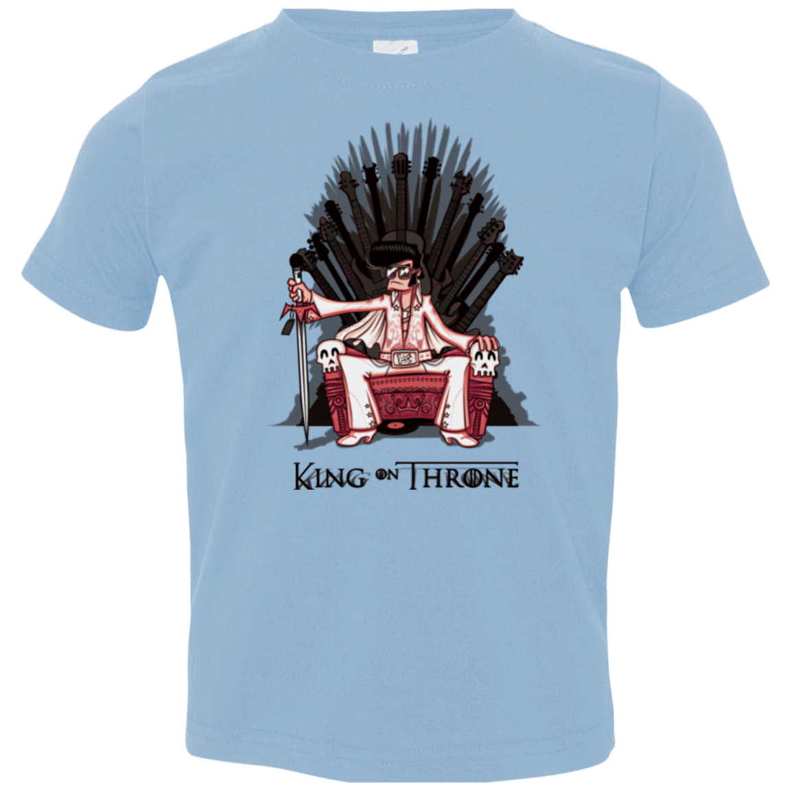 T-Shirts Light Blue / 2T King on Throne Toddler Premium T-Shirt