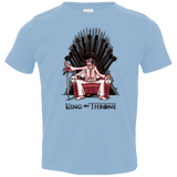 T-Shirts Light Blue / 2T King on Throne Toddler Premium T-Shirt