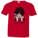 T-Shirts Red / 2T King on Throne Toddler Premium T-Shirt