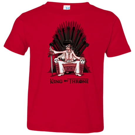 T-Shirts Red / 2T King on Throne Toddler Premium T-Shirt