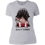 T-Shirts Heather Grey / X-Small King on Throne Women's Premium T-Shirt