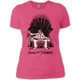 T-Shirts Hot Pink / X-Small King on Throne Women's Premium T-Shirt