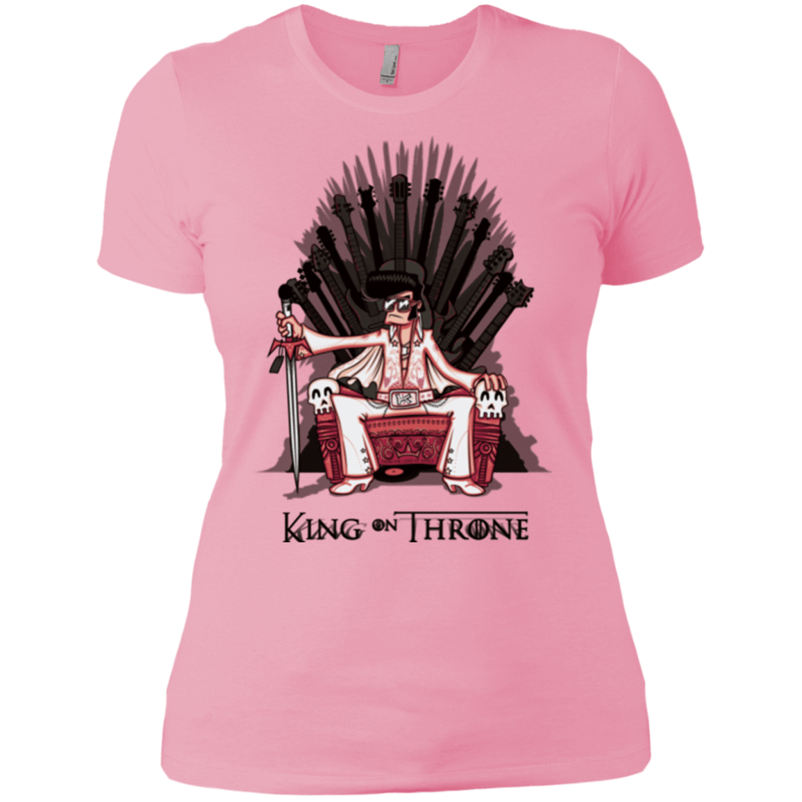 T-Shirts Light Pink / X-Small King on Throne Women's Premium T-Shirt