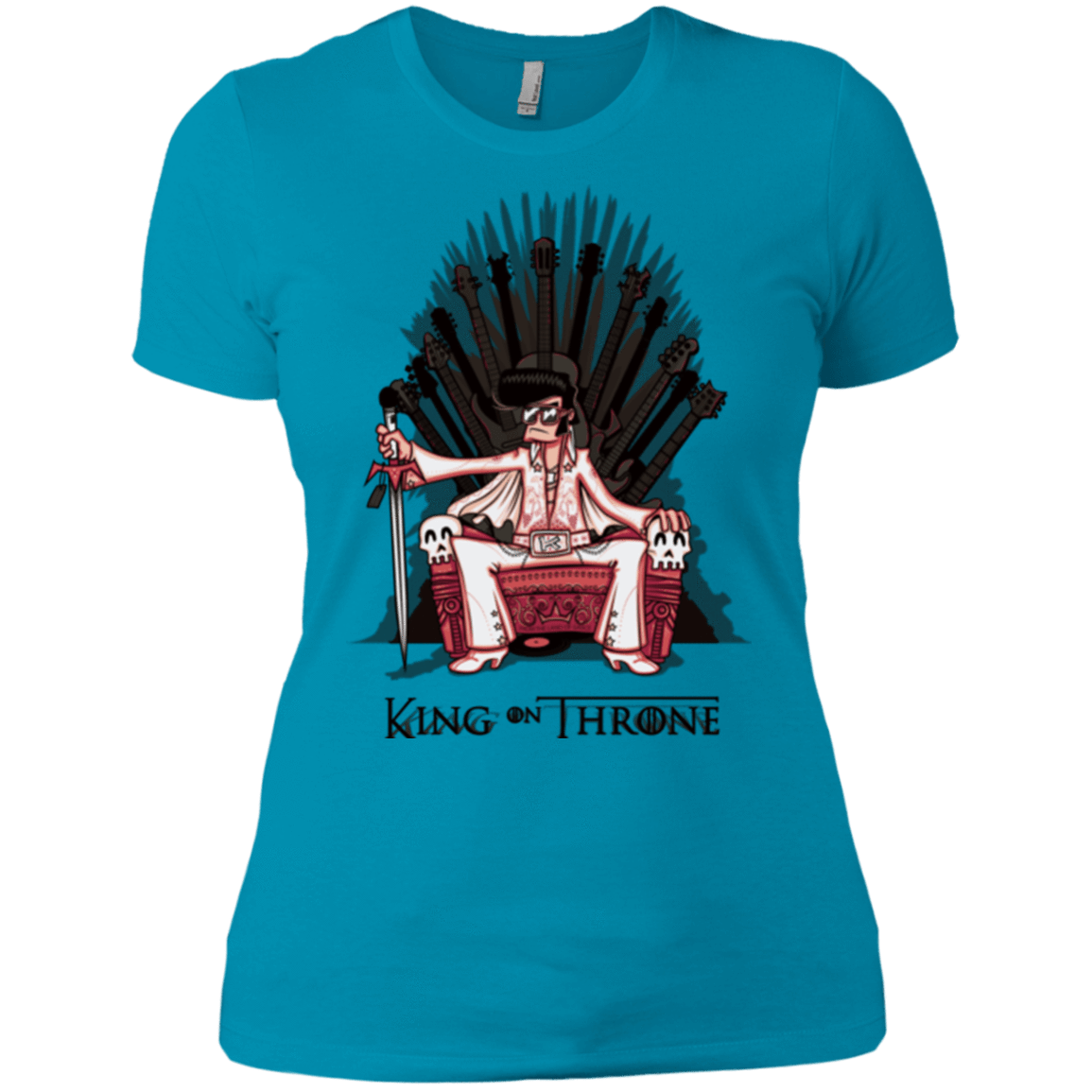T-Shirts Turquoise / X-Small King on Throne Women's Premium T-Shirt