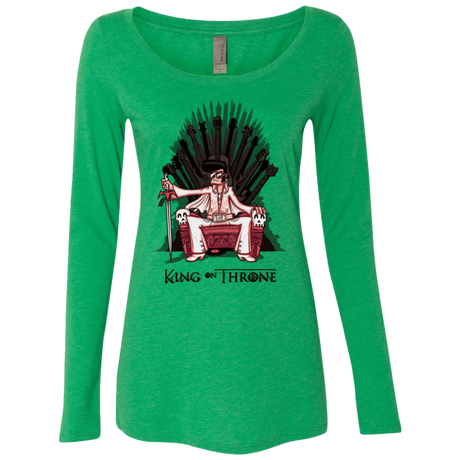 T-Shirts Envy / Small King on Throne Women's Triblend Long Sleeve Shirt