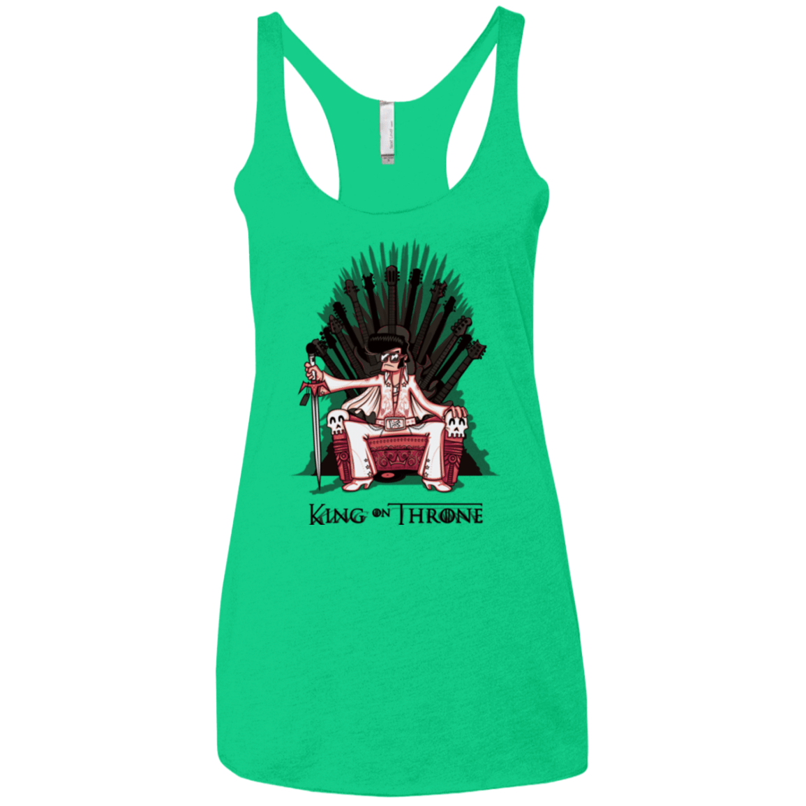 T-Shirts Envy / X-Small King on Throne Women's Triblend Racerback Tank