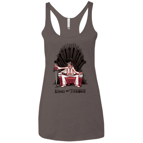 T-Shirts Macchiato / X-Small King on Throne Women's Triblend Racerback Tank