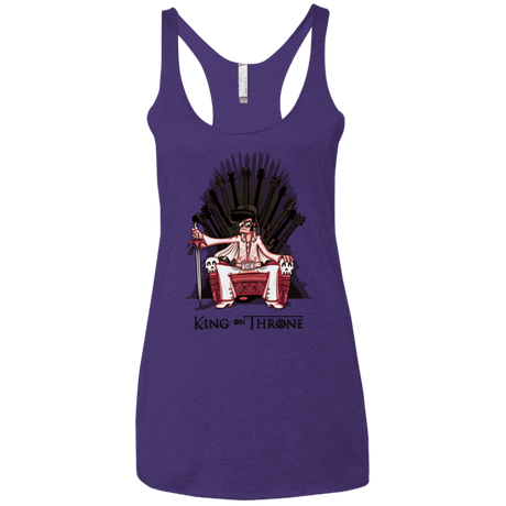 T-Shirts Purple / X-Small King on Throne Women's Triblend Racerback Tank