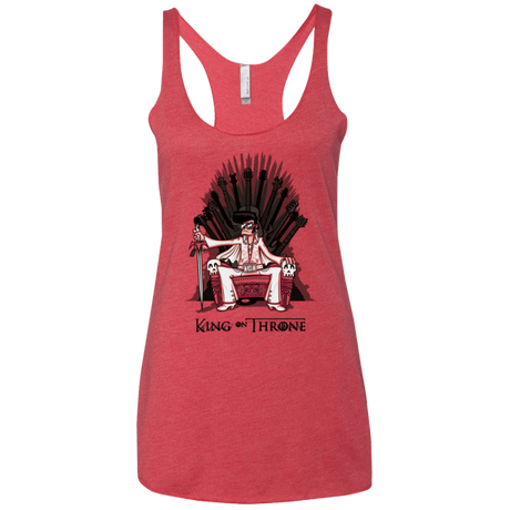 T-Shirts Vintage Red / X-Small King on Throne Women's Triblend Racerback Tank