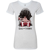 T-Shirts Heather White / Small King on Throne Women's Triblend T-Shirt