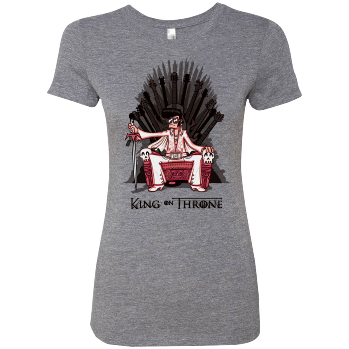 T-Shirts Premium Heather / Small King on Throne Women's Triblend T-Shirt