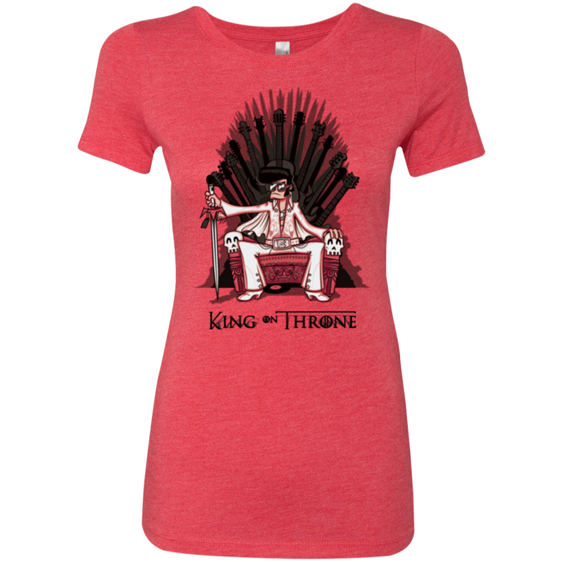 T-Shirts Vintage Red / Small King on Throne Women's Triblend T-Shirt