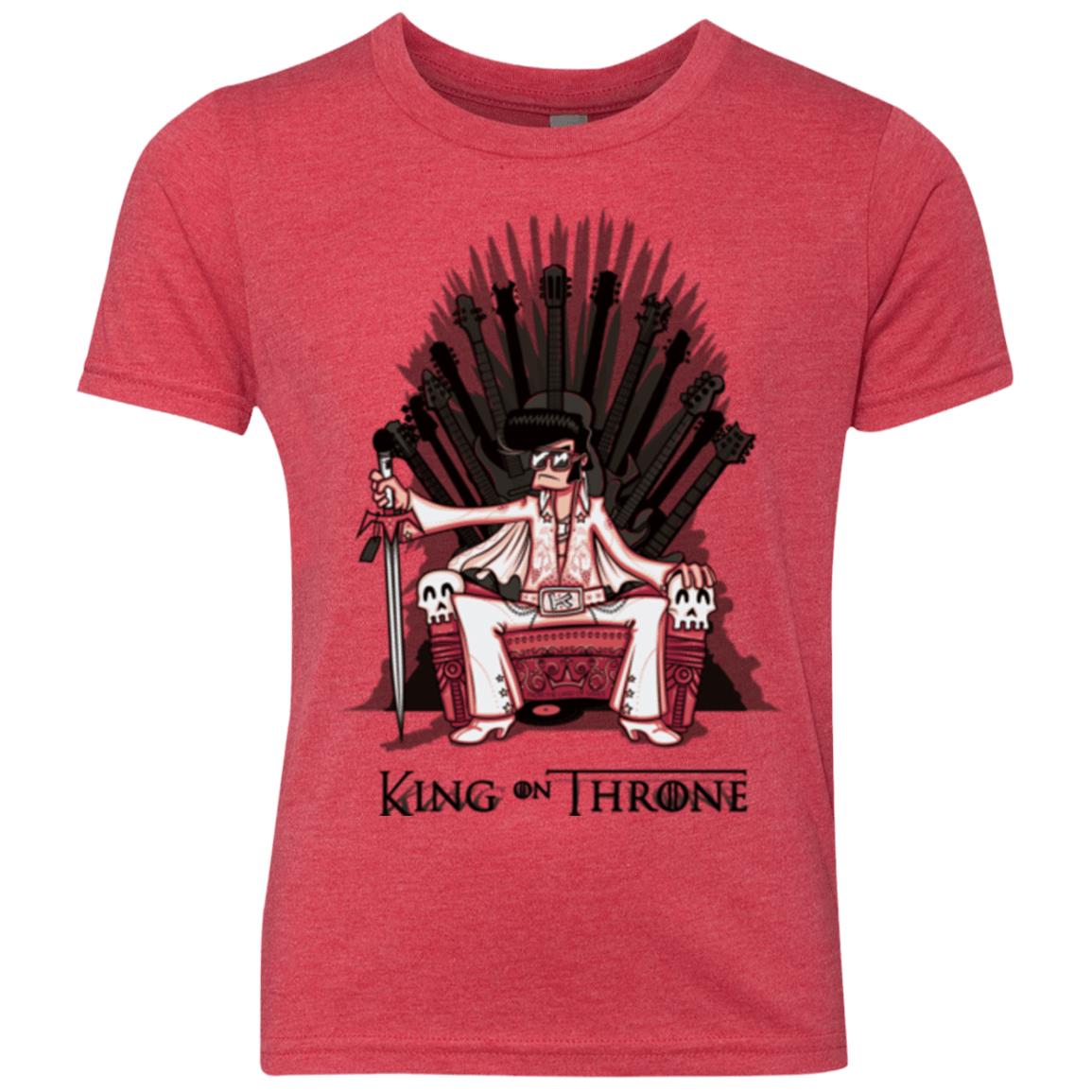 T-Shirts Vintage Red / YXS King on Throne Youth Triblend T-Shirt