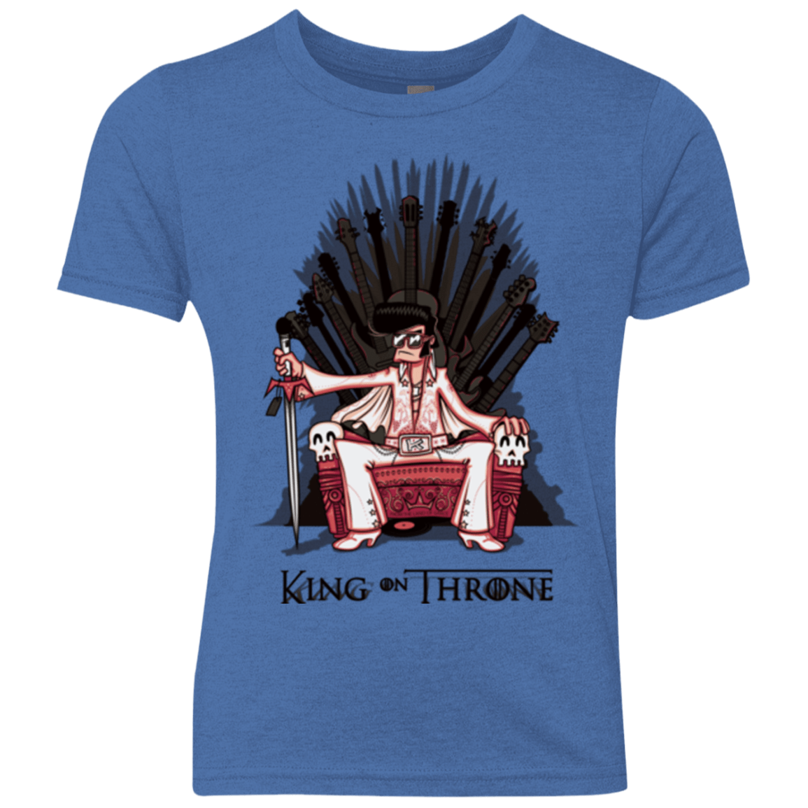 King on Throne Youth Triblend T-Shirt