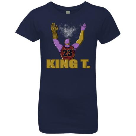 T-Shirts Midnight Navy / YXS King Thanos Girls Premium T-Shirt