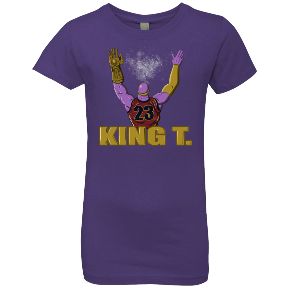 T-Shirts Purple Rush / YXS King Thanos Girls Premium T-Shirt
