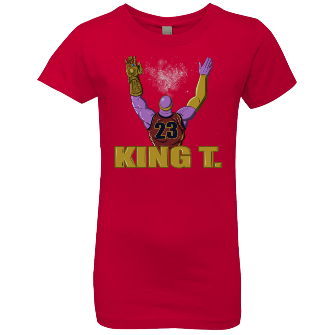 T-Shirts Red / YXS King Thanos Girls Premium T-Shirt