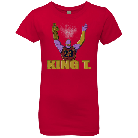 T-Shirts Red / YXS King Thanos Girls Premium T-Shirt