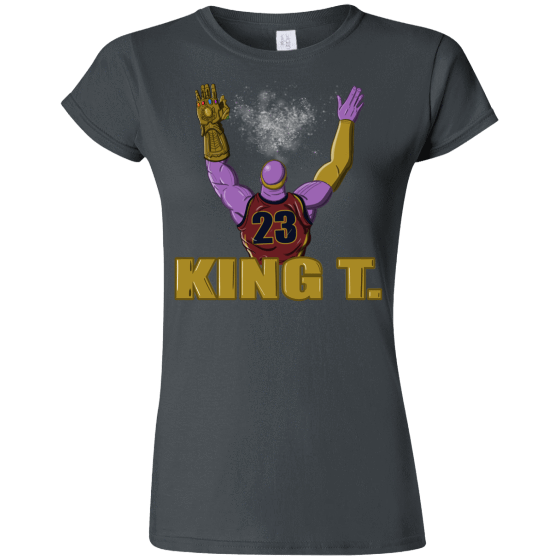 T-Shirts Charcoal / S King Thanos Junior Slimmer-Fit T-Shirt