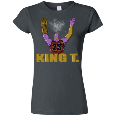 T-Shirts Charcoal / S King Thanos Junior Slimmer-Fit T-Shirt