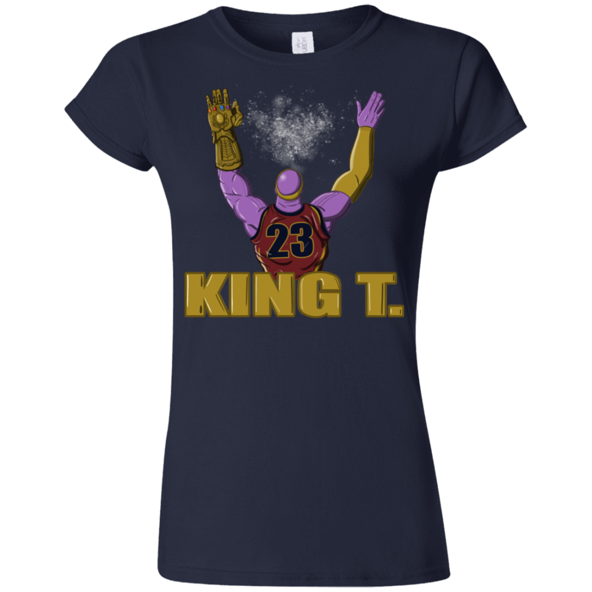 T-Shirts Navy / S King Thanos Junior Slimmer-Fit T-Shirt