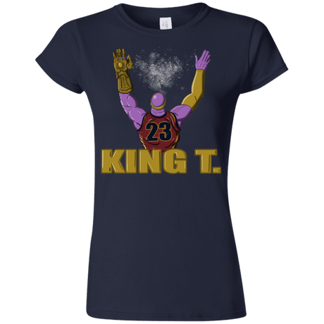 T-Shirts Navy / S King Thanos Junior Slimmer-Fit T-Shirt