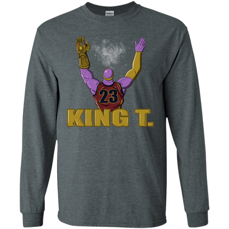 T-Shirts Dark Heather / S King Thanos Men's Long Sleeve T-Shirt