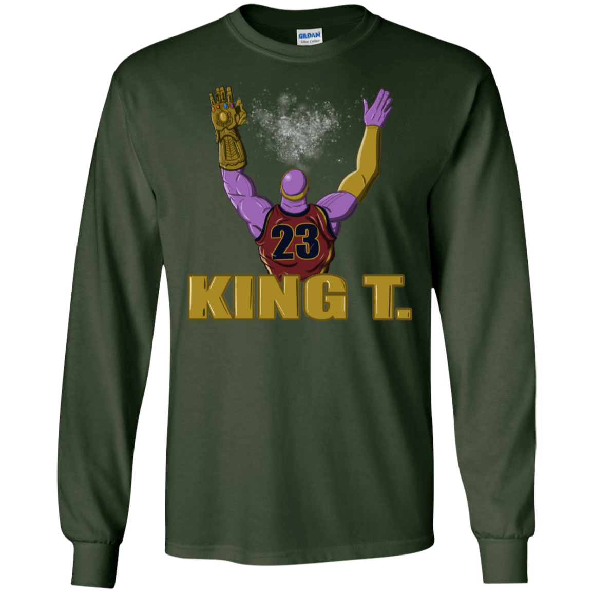 T-Shirts Forest Green / S King Thanos Men's Long Sleeve T-Shirt