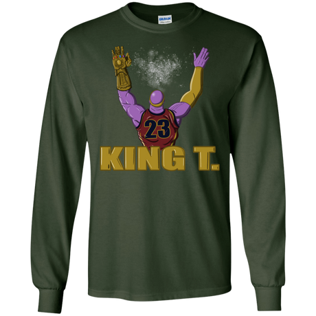 T-Shirts Forest Green / S King Thanos Men's Long Sleeve T-Shirt