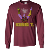 T-Shirts Maroon / S King Thanos Men's Long Sleeve T-Shirt