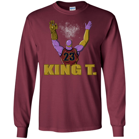 T-Shirts Maroon / S King Thanos Men's Long Sleeve T-Shirt