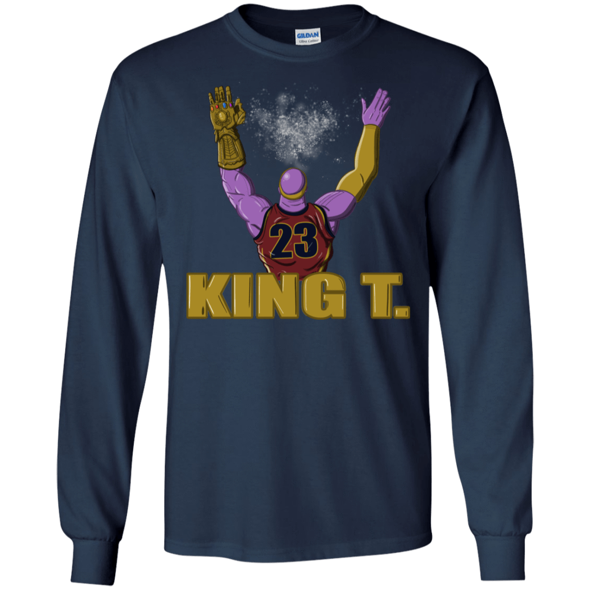 T-Shirts Navy / S King Thanos Men's Long Sleeve T-Shirt