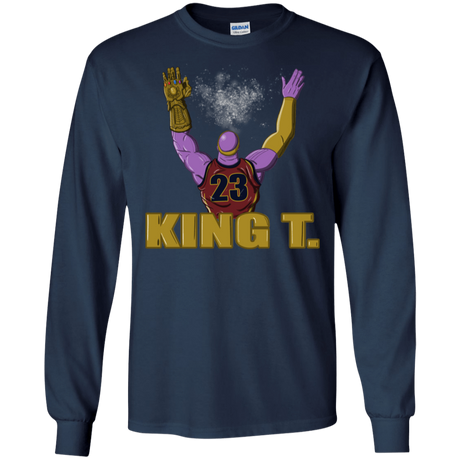 T-Shirts Navy / S King Thanos Men's Long Sleeve T-Shirt