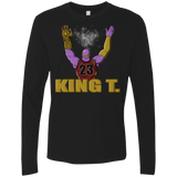 T-Shirts Black / S King Thanos Men's Premium Long Sleeve