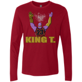 T-Shirts Cardinal / S King Thanos Men's Premium Long Sleeve