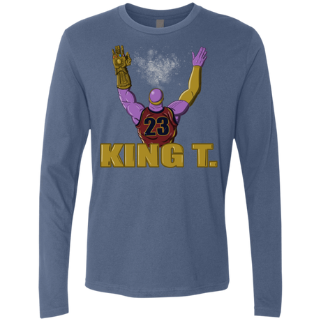 T-Shirts Indigo / S King Thanos Men's Premium Long Sleeve