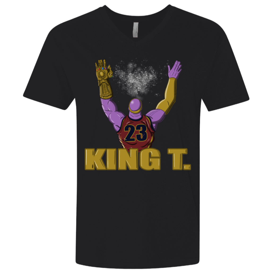 T-Shirts Black / X-Small King Thanos Men's Premium V-Neck