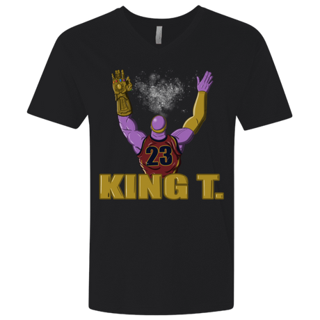 T-Shirts Black / X-Small King Thanos Men's Premium V-Neck