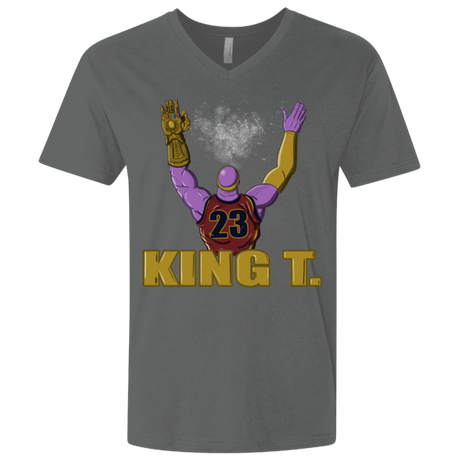 T-Shirts Heavy Metal / X-Small King Thanos Men's Premium V-Neck