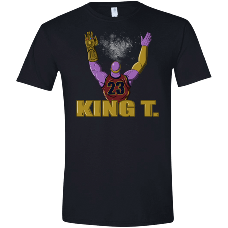 T-Shirts Black / X-Small King Thanos Men's Semi-Fitted Softstyle