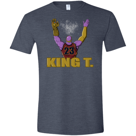 T-Shirts Heather Navy / S King Thanos Men's Semi-Fitted Softstyle