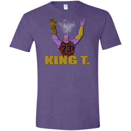 T-Shirts Heather Purple / S King Thanos Men's Semi-Fitted Softstyle