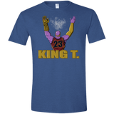 T-Shirts Heather Royal / X-Small King Thanos Men's Semi-Fitted Softstyle