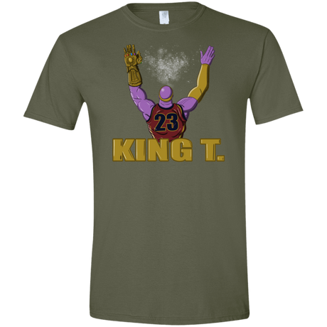 T-Shirts Military Green / S King Thanos Men's Semi-Fitted Softstyle