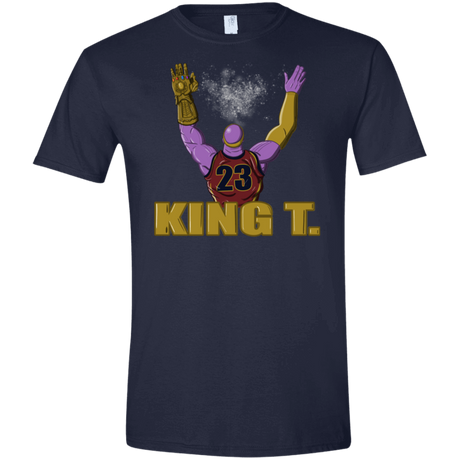 T-Shirts Navy / X-Small King Thanos Men's Semi-Fitted Softstyle