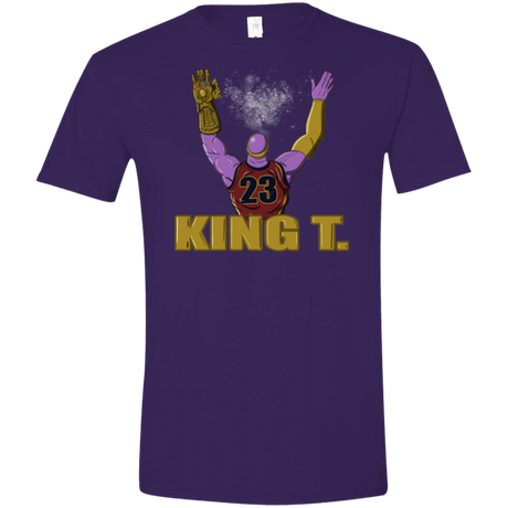 T-Shirts Purple / S King Thanos Men's Semi-Fitted Softstyle