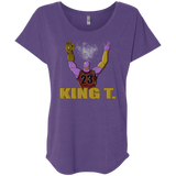 T-Shirts Purple Rush / X-Small King Thanos Triblend Dolman Sleeve